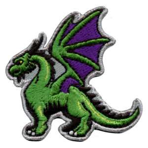 Green Dragon Patch Embroidered Iron On