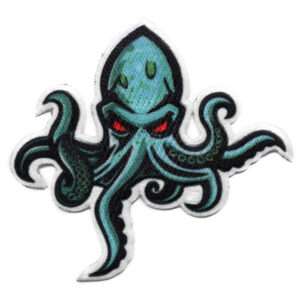 Seattle Washington Kraken Patch Sea Hockey Creature Mascot Embroidered Iron On