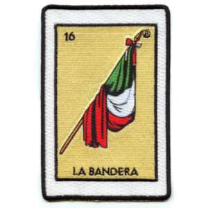 La Bandera16 Patch Flag Mexican Lottery Cards Sublimated Embroidery Iron On
