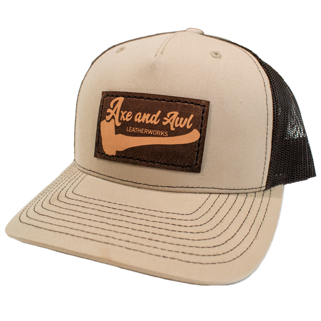 Custom Hat With Leather Patch