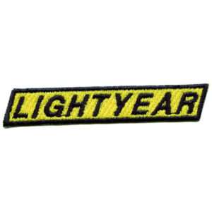 Lightyear logo Name Tag Embroidered Iron on Patch