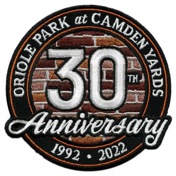 Baltimore Orioles Logo History Jersey Sleeve Patch Camden Yards 30th ...