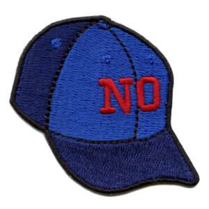 No Cap Patch Funniest Hats Emoji Embroidered Iron On