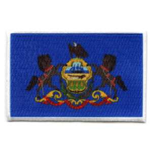 Pennsylvania Patch State Flag Embroidered Iron On