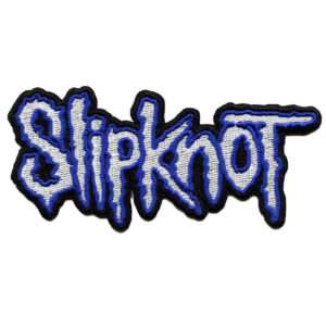 Slipknot Patch Band Name BLUE Patch Mask American Metal Embroidered Iron On