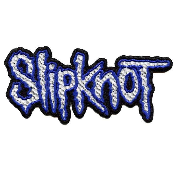 Slipknot Patch Band Name BLUE Patch Mask American Metal Embroidered ...