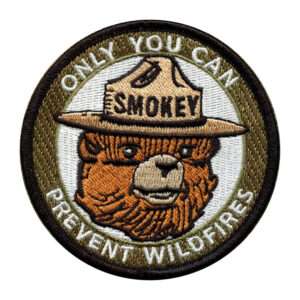 Smokey The Bear Patch Only You Can Prevent Wildfire Preservation Embroidered Iron On
