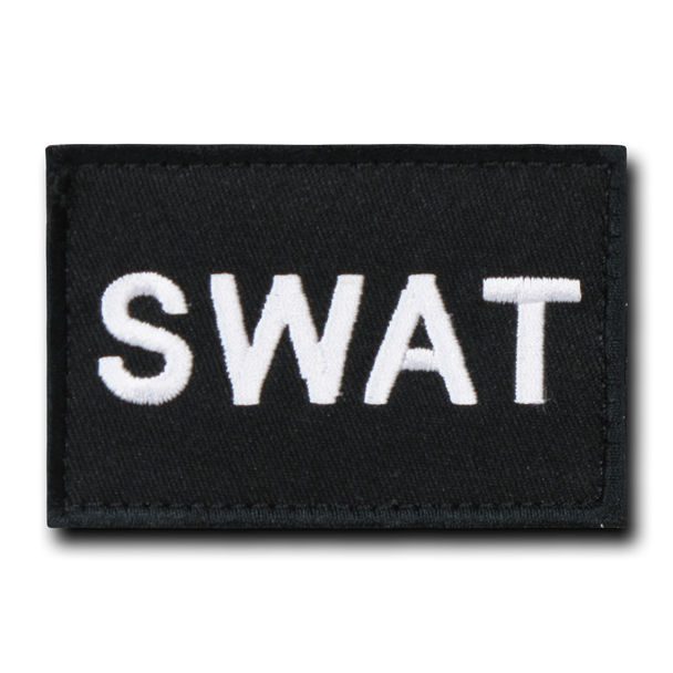 Tactical Velcro Patches S.W.A.T. Black | Stitchpatches.com