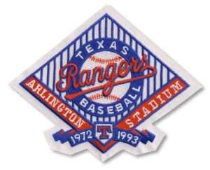Texas Ranger New Logo Arlington Stadium Jersey Patch (1993)