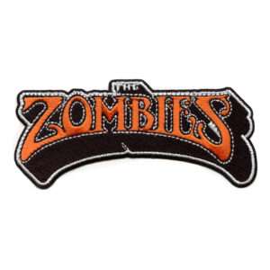 The Band Zombies Orange Logo Patch English Rock Band Embroidered Iron On