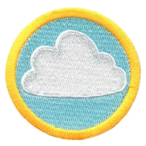 Wilderness Scouts Weather Merit Badge Iron on Patch