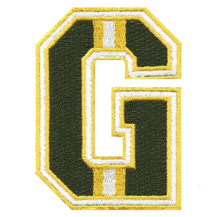 Update On The Green Bay Packers Wisconsin Striped G Football Jersey Parody Embroidered Iron on Patch