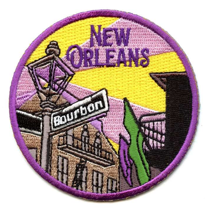 Dynamo New Orleans Louisiana Bourbon Street Embroidered Iron On Travel Patch