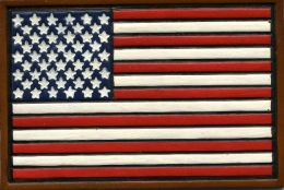 Leather American Flag Patch