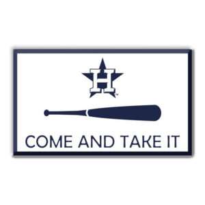 Houston Astros Stickers Come And Take It Aluminum Auto Color Emblem