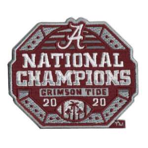 2020 College National Champions Alabama Crimson Tide Football Uniforms Patch