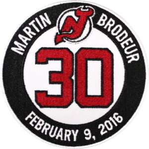 Martin Brodeur Retirement Ceremony New Jerseys Devils Jersey #30 Patch (2016)
