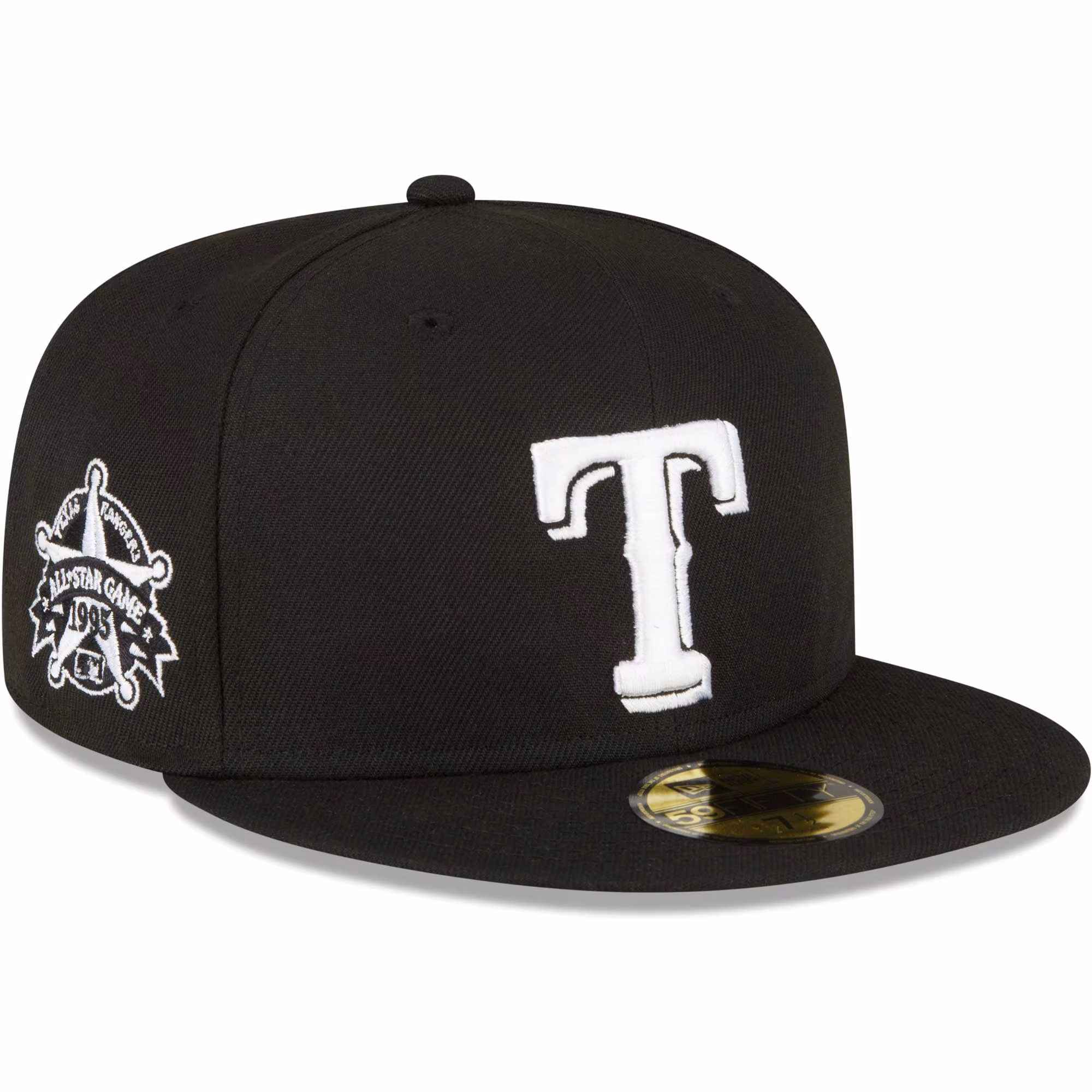 Black Fitted Hat With Patch