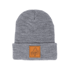 Leather Patch Beanie