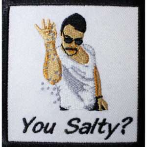 Salt Bae 'You Salty' Emoji Salt Meme Embroidered Patch