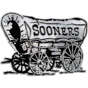 Oklahoma Sooners Wagon NCAA College Team Oklahoma football Logo Auto Car Solid Metal Emblem