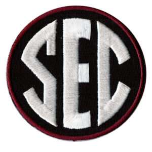 SEC Conference Team Jersey Uniform Patch South Carolina Jersey Gamecocks