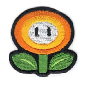 Nintendo Game Fire Flower Super Mario Iron On Patch