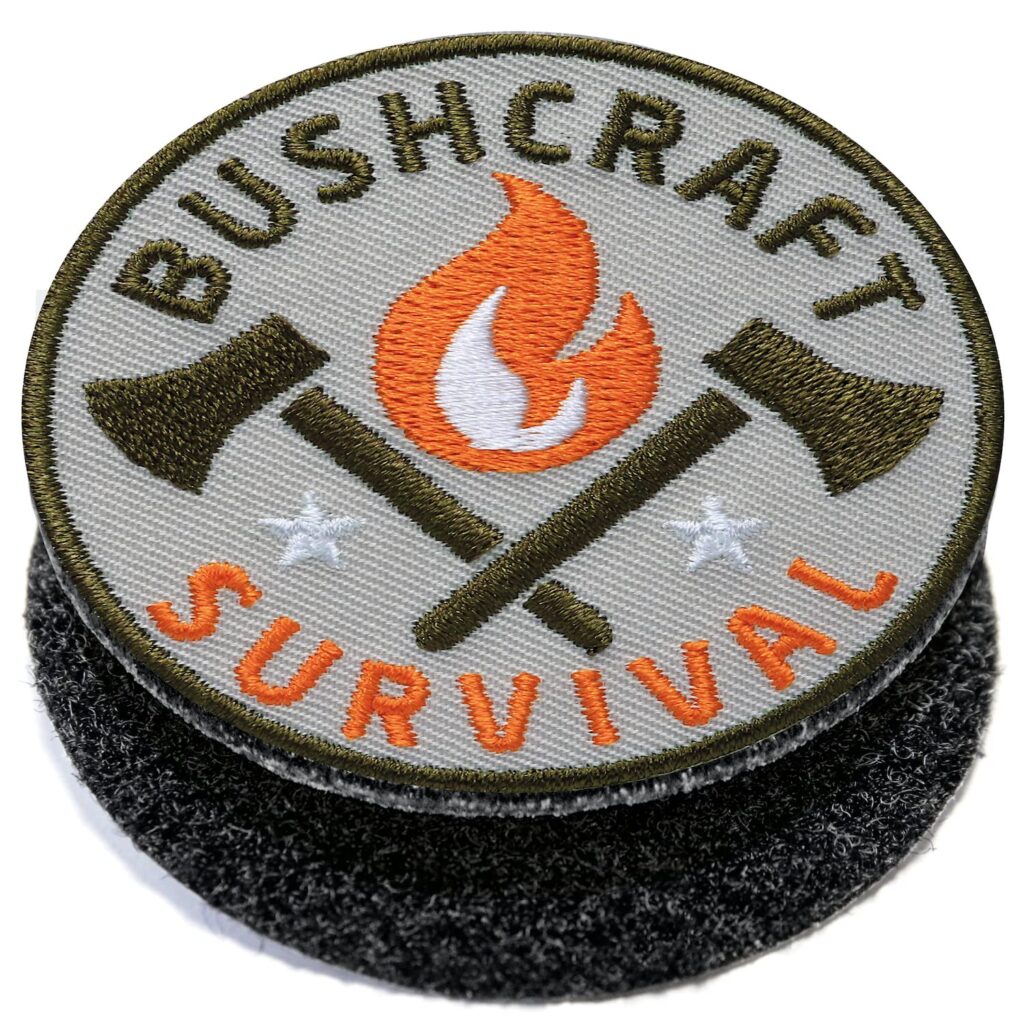 Bushcraft Morale Patch Wilderness Wisdom | Stitchpatches.com