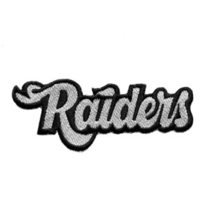 raiders iron on patch