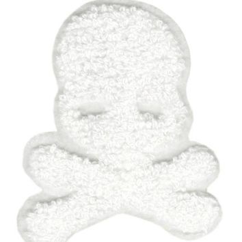 White Chenille Patch