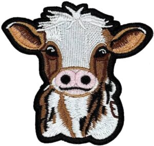 Cow Iron On Patch