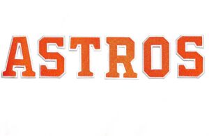 Astros Iron On Patches