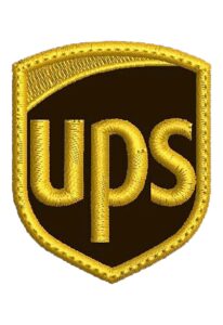 ups iron on patch