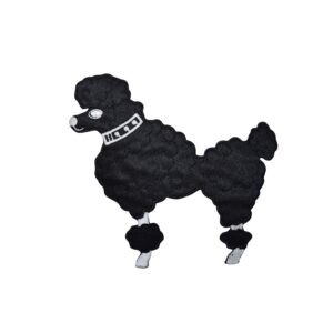 poodle iron on patch