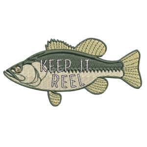 iron on fishing patches