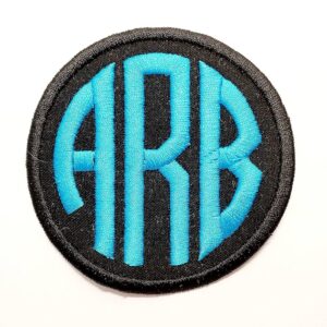 iron on monogram patch
