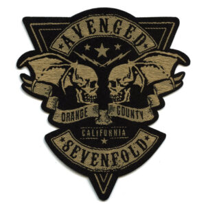 Avenged Sevenfold Orange County Patch Metal Band Skull Woven Iron On