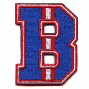 City Of Buffalo Blue/White B Logo Football Jersey Parody Embroidered Iron On Patch
