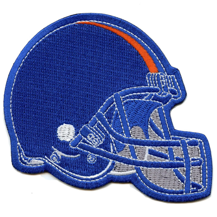 Generic Blue Football Helmet Embroidered Iron On Patch