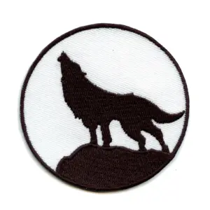 iron on wolf patch