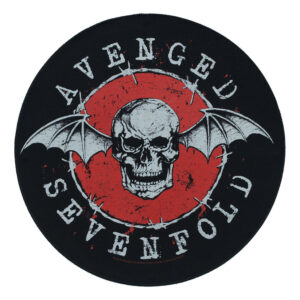 Avenged Sevenfold Back Patch Distressed Skull XL DTG Printed Sew On
