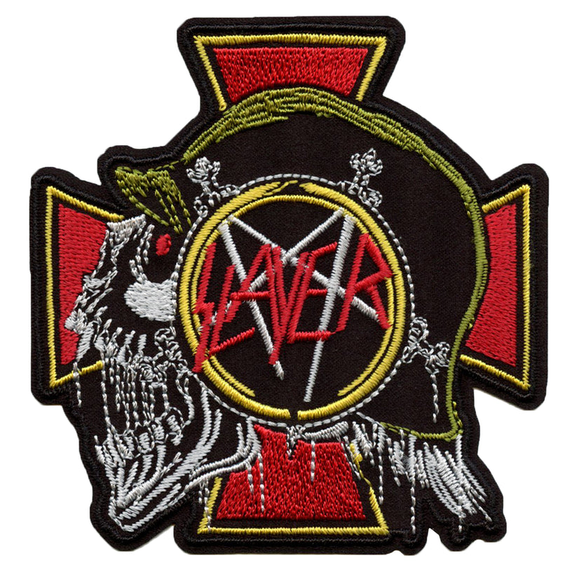 Slayer Skull Profile Patch Heavy Metal Band Embroidered Iron On ...