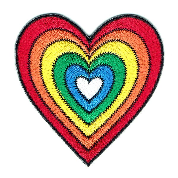 Iron On Patches Rainbow Add Vibrant Style 1 Iron On Patches Rainbow