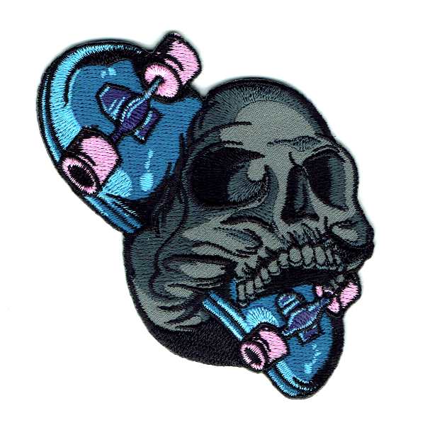 Skull Iron On Patch