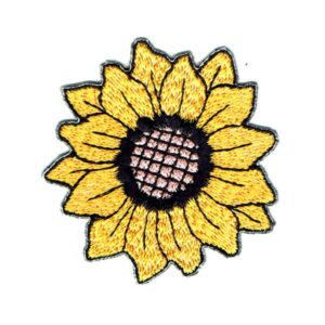 sunflower iron on patch