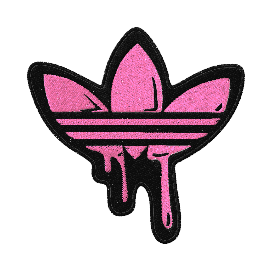 Pink adidas logo best sale