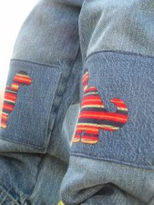 Ironing A Patch On Jeans