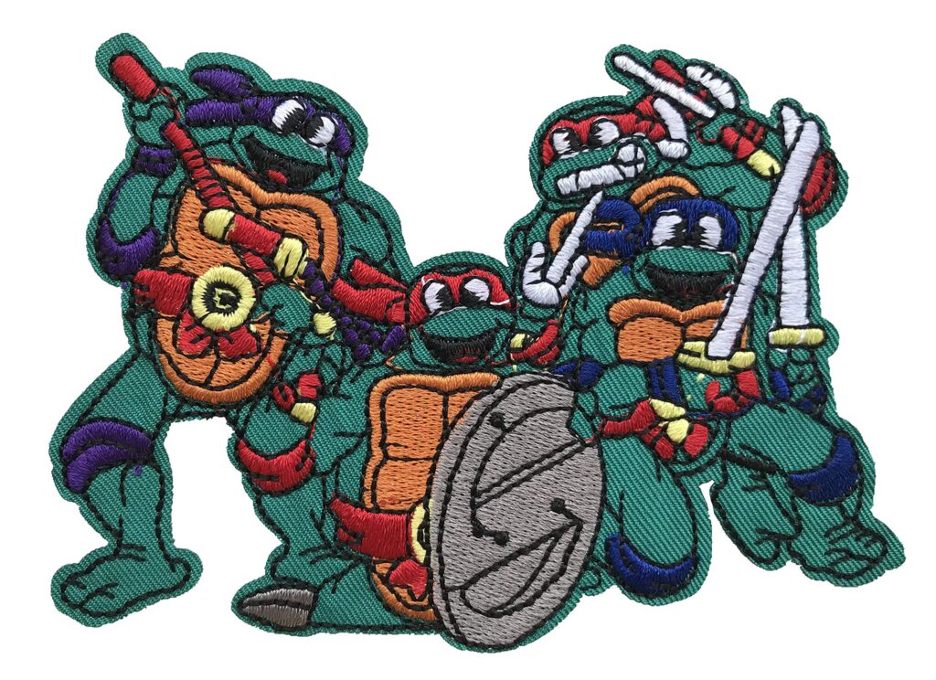 TMNT Iron On Patch Embrace Turtle Power | Stitchpatches.com