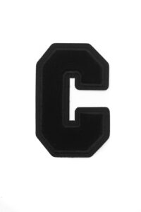 Black Chenille Patch