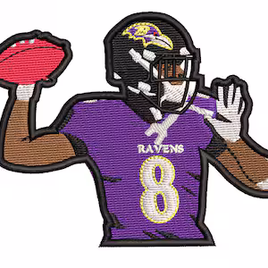 ravens iron on patch